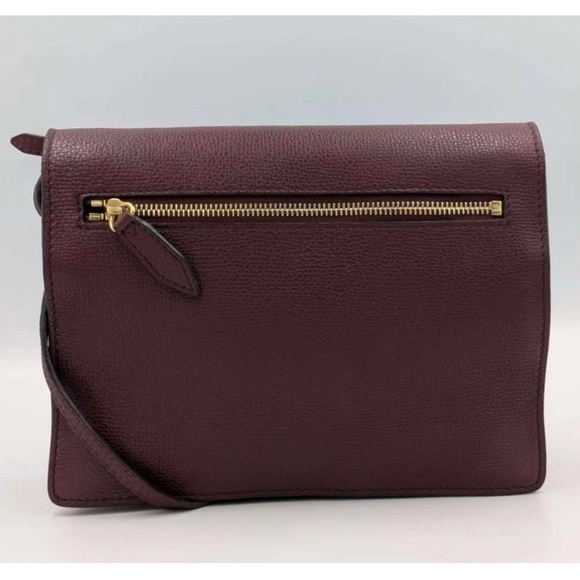 Authentic Burberry Vintage Check Small Crossbody Bag Burgundy - Picture 2 of 14